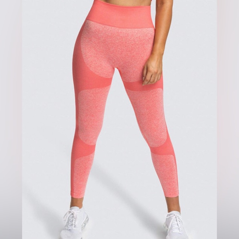 Do You Even Impact Seamless Leggings - Coral Pink